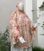 Pink printed cotton poly islamic-accessories