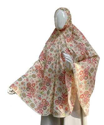 Pink printed cotton poly islamic-accessories 1