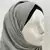 Grey woven polyester hijab