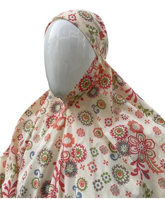 Pink printed cotton poly islamic-accessories 3