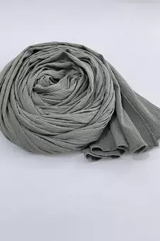 Grey woven polyester hijab