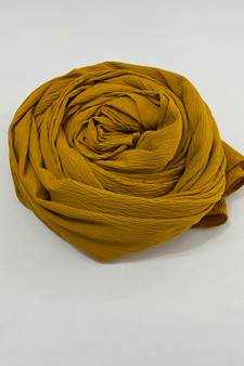 Mustard woven polyester hijab
