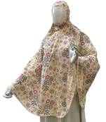 Orange printed cotton poly islamic-accessories