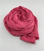 Pink woven polyester hijab