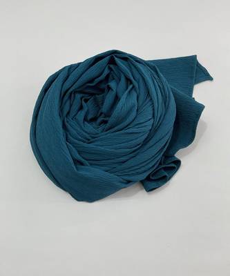 Blue woven polyester hijab 1