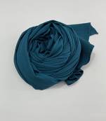 Blue woven polyester hijab