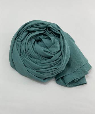 Blue woven polyester hijab 1