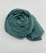 Blue woven polyester hijab