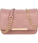 Pink Quilted Sling Bag