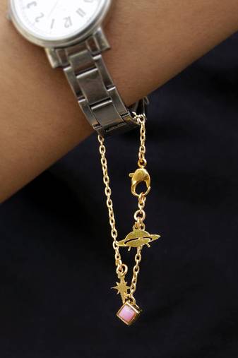 Ufo & Star Watch Charm