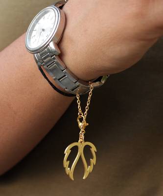 Evil Eye And Angel Wings Watch Charms Set Of 2 3