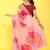 Rose woven organza saree with blouse