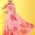 Rose woven organza saree with blouse