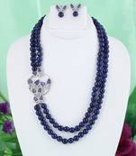Blue onyx necklace-sets