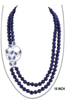 Blue onyx necklace-sets