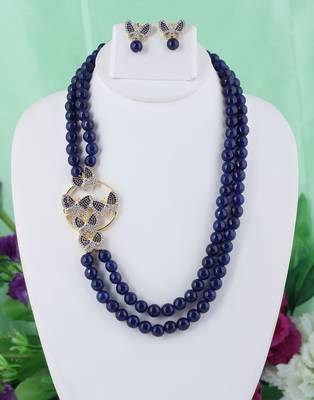 Blue onyx necklace-sets 1