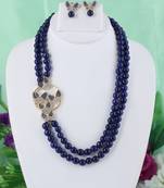 Blue onyx necklace-sets