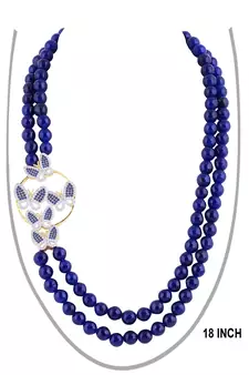 Blue onyx necklace-sets