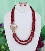 Red onyx necklace-sets