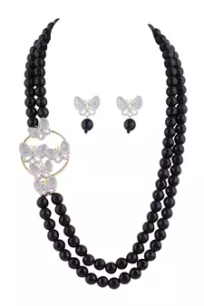 Black onyx necklace-sets