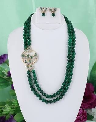 Green onyx necklace-sets 1