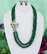 Green onyx necklace-sets