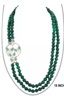 Green onyx necklace-sets
