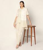 Off White Co-Ord Set  Summer Pret Wear