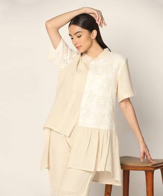 Off White Co-Ord Set  Summer Pret Wear 2