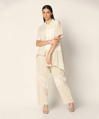 Off White Co-Ord Set  Summer Pret Wear 3