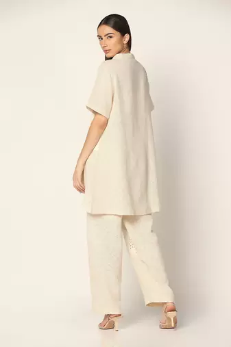Off White Co-Ord Set  Summer Pret Wear