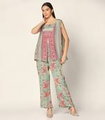 Mint And Pink Co-Ord Set Summer Pret Wear