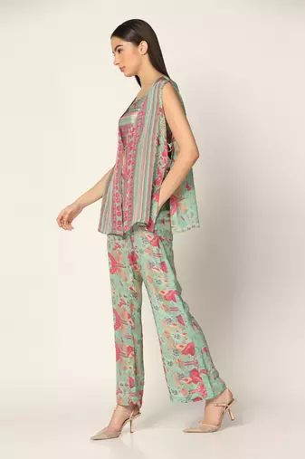 Mint And Pink Co-Ord Set Summer Pret Wear