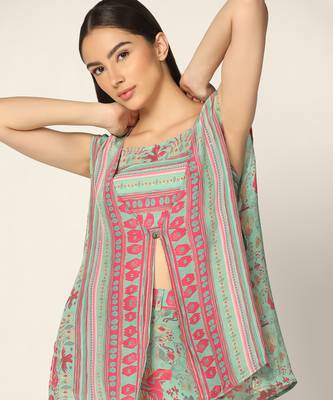 Mint And Pink Co-Ord Set Summer Pret Wear 4