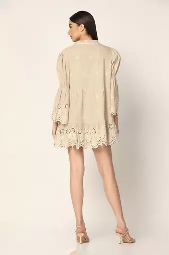 Beige Dress Summer Pret Wear