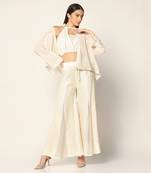 Off White Co-Ord Set Summer Pret Wear