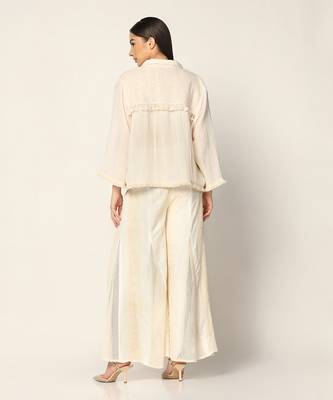 Off White Co-Ord Set Summer Pret Wear 6