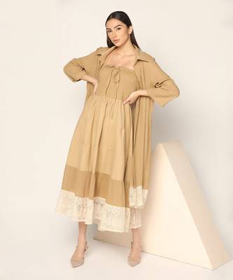 Mouse Maxi Dress With Long Shirt Summer Pret Wear 1