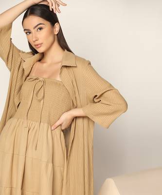 Mouse Maxi Dress With Long Shirt Summer Pret Wear 2