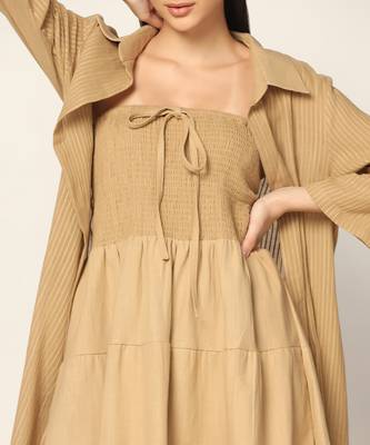 Mouse Maxi Dress With Long Shirt Summer Pret Wear 5