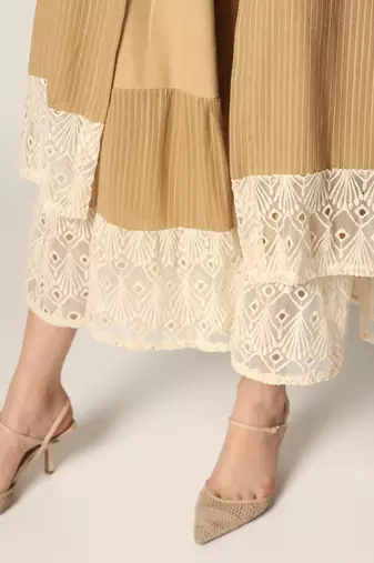 Mouse Maxi Dress With Long Shirt Summer Pret Wear