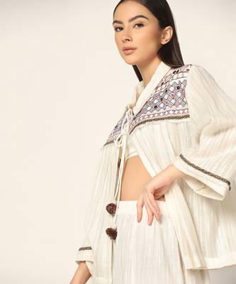 Ivory Co-Ord Set Summer Pret Wear 3
