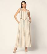 Off White Co-Ord Set Summer Pret Wear