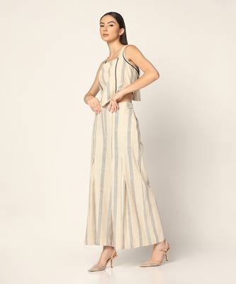 Off White Co-Ord Set Summer Pret Wear 2