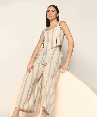 Off White Co-Ord Set Summer Pret Wear 5