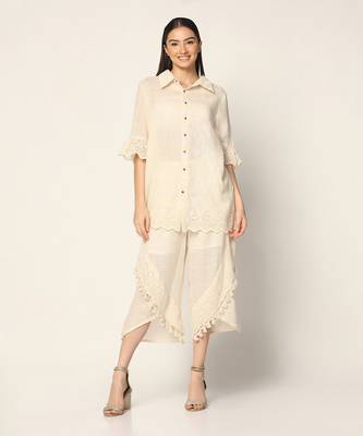 Ivory Co-Ord Set Summer Pret Wear 1