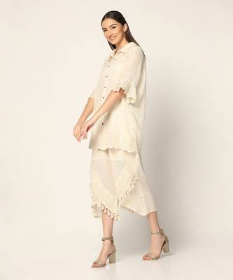 Ivory Co-Ord Set Summer Pret Wear 2