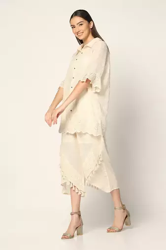 Ivory Co-Ord Set Summer Pret Wear