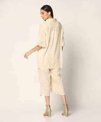 Ivory Co-Ord Set Summer Pret Wear 6