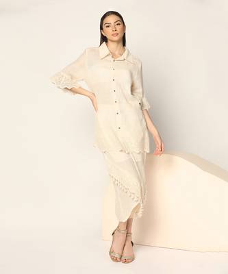 Ivory Co-Ord Set Summer Pret Wear 8